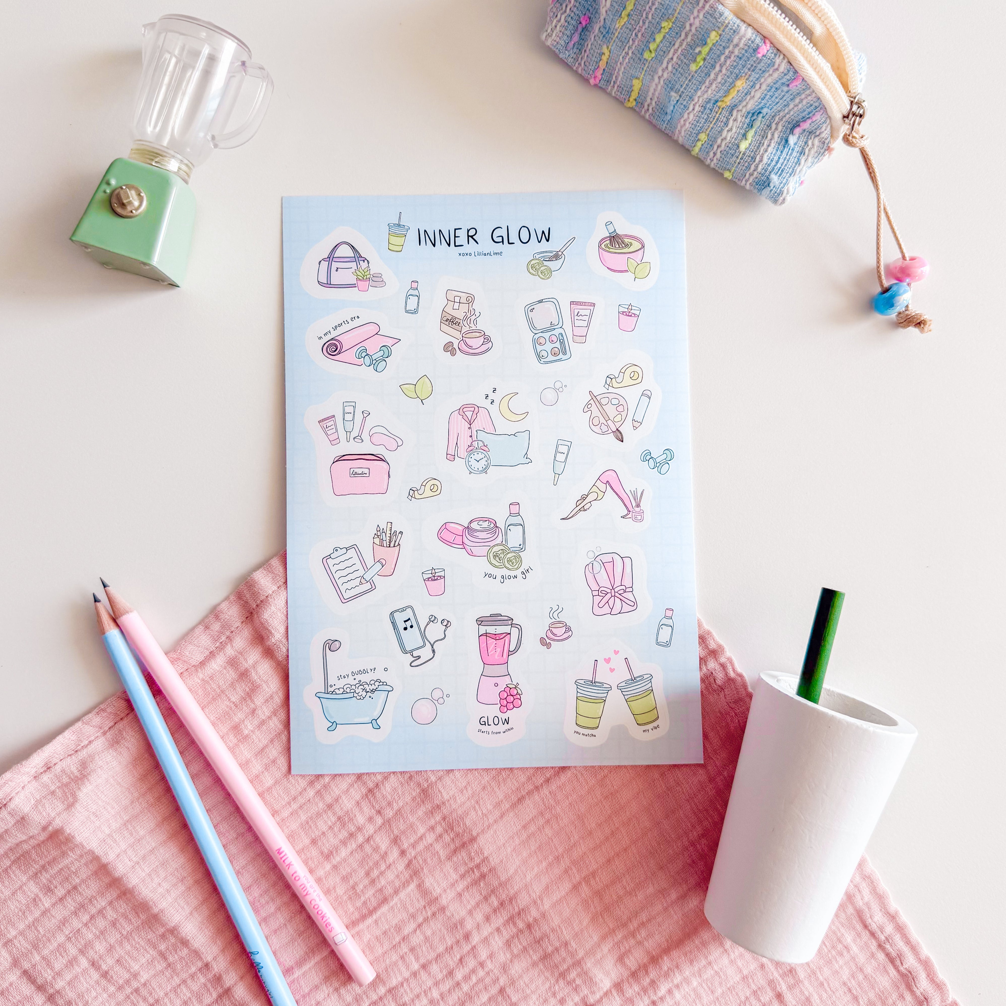 Stickerbogen INNER GLOW