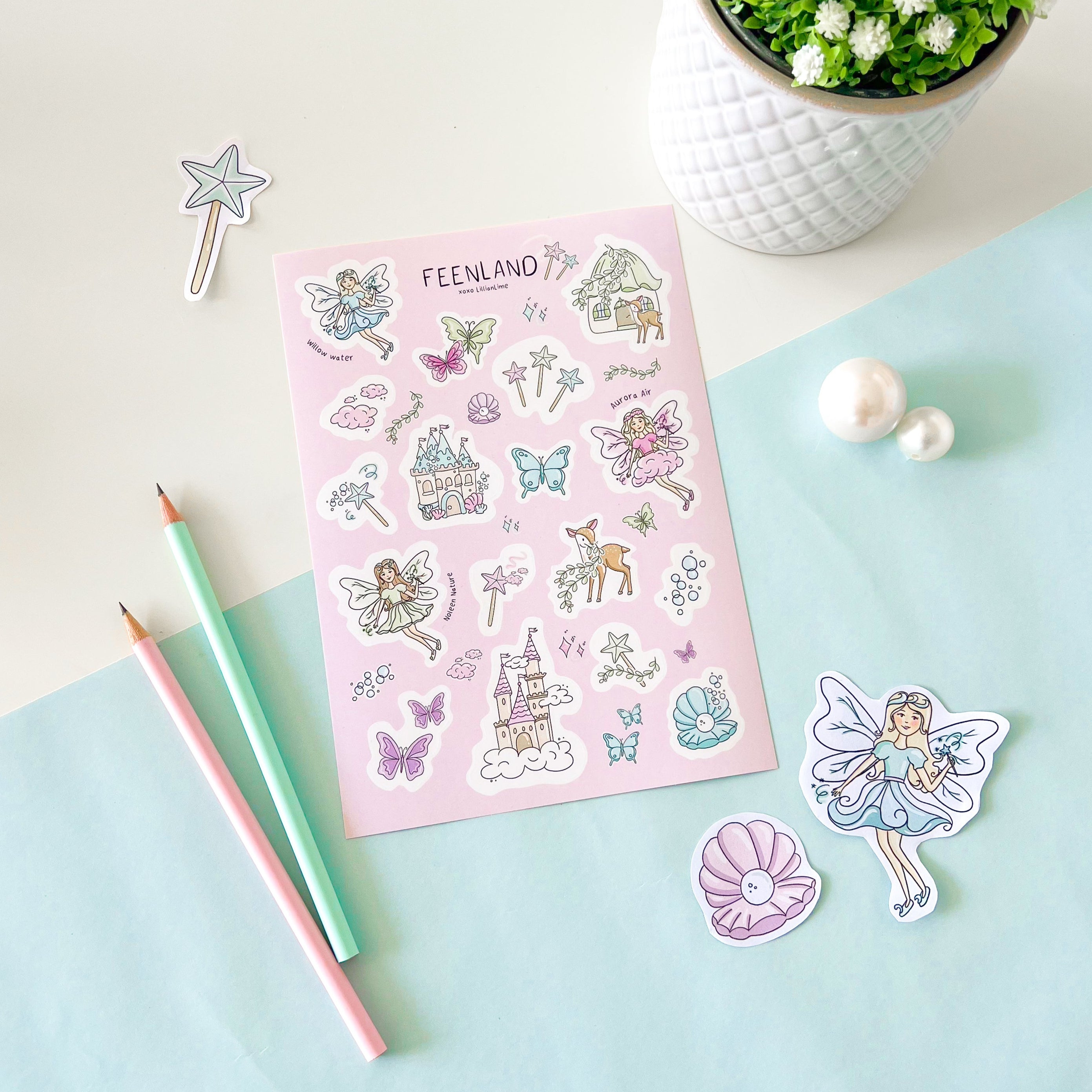 Stickerbogen FEENLAND